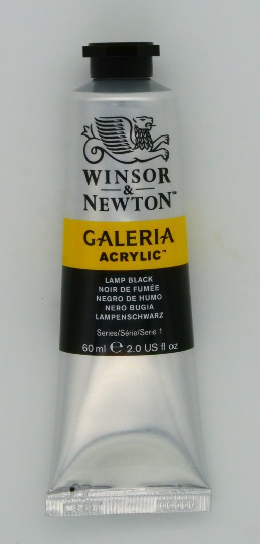 Winsor & Newton Galeria akryyliväri 60 ml lampun musta 337
