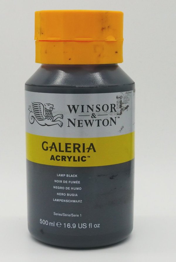 Winsor & Newton Galeria akryyliväri lampun musta 500 ml