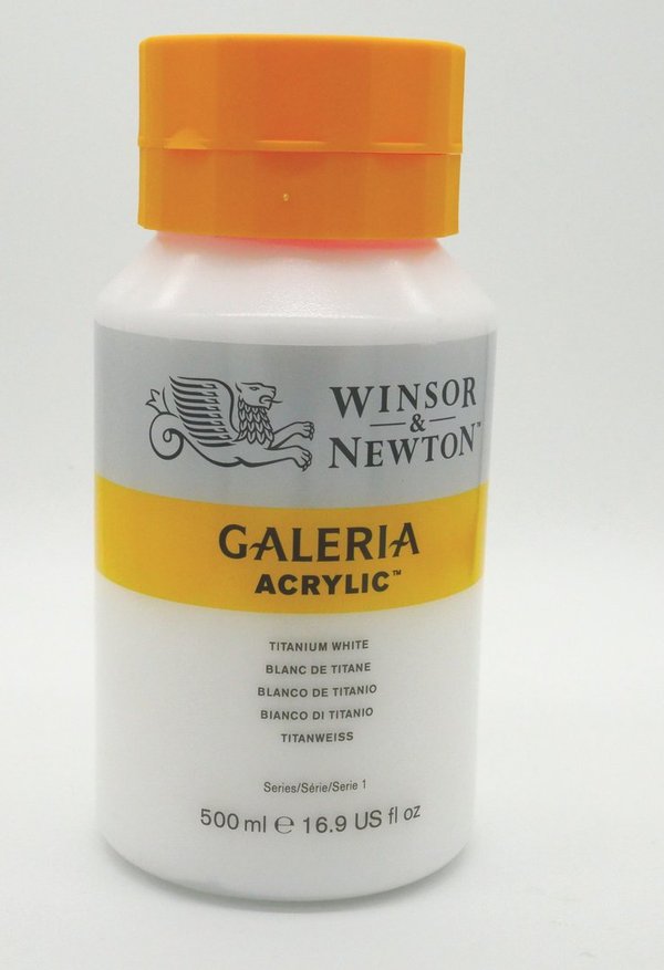 Winsor & Newton Galeria akryyliväri titaanivalkoinen 500 ml