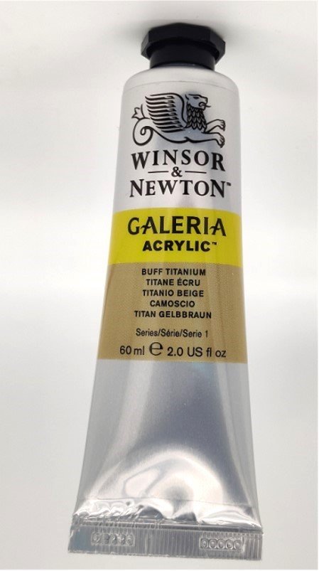 Winsor & Newton Galeria akryyliväri 60 ml puhdistamaton titaanivalkoinen (Buff Titanium) 060